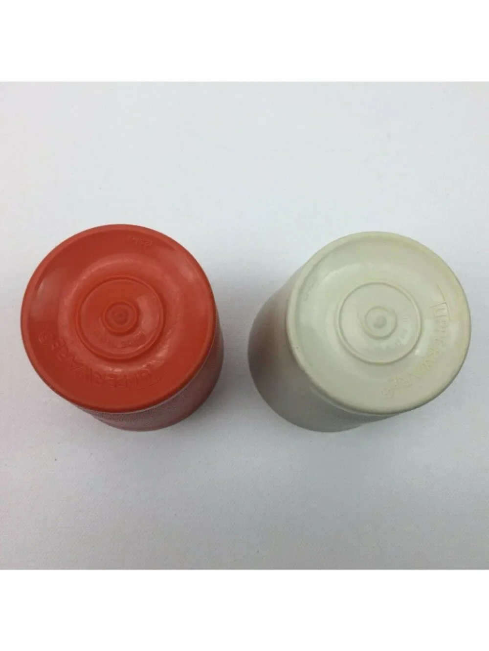 Vintage Tupperware 6 oz Tumblers Harvest 1251-9 1251-12 No Lids